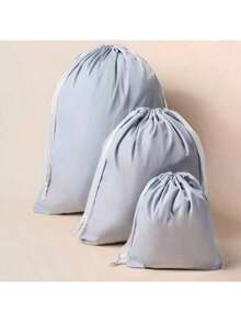 Oxford Cloth Dust-Proof Storage Bag With Drawstring Closure, Protective Pouch For Clothes, Garments, Towels, Data Cables, Small Fabric Bag, 3 Sizes (S/M/L), Washable And Reusable - Multicolor - View 9