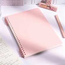 A4 Morandi Macaron Color Loose-Leaf Notebook, Detachable And Replaceable Refill, Comfortable Non-Scratch Hand-Rolled Notebook, Cute Aesthetic Writing Notebook, Suitable For Teenagers, Middle School Students, School, Office, Daily Planning And Notes - Multicolor - View 6