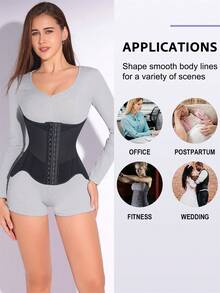 MISTHIN Women Body Shaper Corset Cincher Waist Trainer Tummy Control Gym Fitness Sports Slimming - Multicolor - View 6