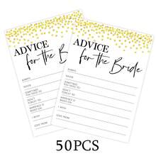 Permainan Kartu Saran Aksesori Bridal Shower untuk Calon Pengantin, Desain Mewah dengan Templat Tercetak, Cocok untuk Pesta Lajang dan Bridal Shower, Permainan Kartu Berkat untuk Calon Pengantin, Suvenir Pesta Pernikahan, Aktivitas Permainan Pesta - A - View 9