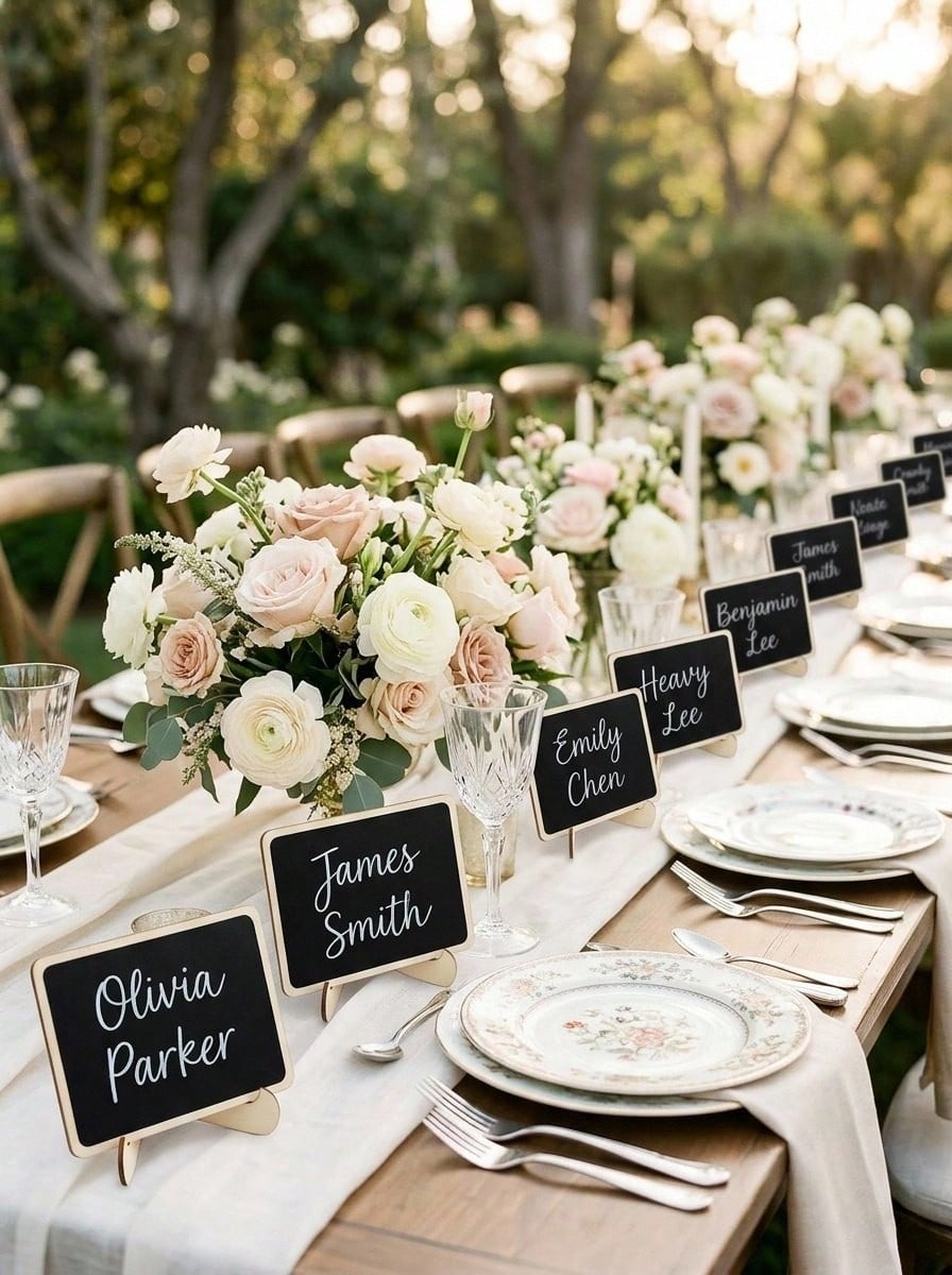Cirelle 20pcs Mini Chalkboard Display Boards, Home Decor Signs, Mini Message Boards, Wooden Blackboards Suitable For Wedding, Baking Display, Hotel, Party, Dessert, Place Cards, Mother's Day, Graduation Ceremony And More Occasions