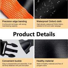 Dog Car Seats Cover, Waterproof Anti-Tear Pet Seat Protector With Locked Straps, Scratch-Resistant Non-Shedding Dog Backseat Mat, Universal For Most Cars, Trucks, SUVs - Multicolor - View 5