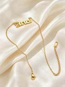 MONALLY 18K Gold Plated Bohemian Vacation Style Minimalist 12 Zodiac Signs Anklet Women's Stainless Steel Unique Design Foot Jewelry Beach Versatile Accessory Gift - Anklet - View 10