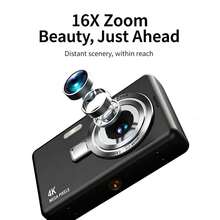 Fashionable And Easy-To-Use High-Definition Digital Camera, 2.4-Inch IPS Screen, Auto Focus, With Supplementary Light, Capable Of Taking Photos And Videos, Portable CCD, Equipped With 64G Memory Card, Easy To Operate, Ideal Gift For Festivals - Multicolor - View 4