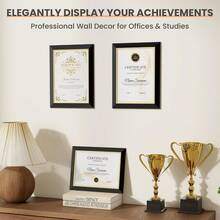 Heimlove 8.5 X 11 Diploma Certificate Frames, Black And Gold Diploma Frame Document Frame With Clear Plexiglass For Wall Display, High School/College/Degree Frame, Picture Frame Graduation Gift 2025 - ColorB - View 6