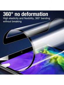 Yezodawee 1pc Ceramic High Definition Screen Protector, Privacy Protection, Curved Edge, Anti-Scratch Anti-Drop, Full Screen Coverage, Strong Anti-Fingerprint, Touch Sensitive, Non-Glass Material, Suitable For IPad 11th Gen (2025 A16), 10th Gen (10.9 Inch), Air 13/11 Inch (M4/M3/M2, 2025/2024), Pro 12.9 Inch/ Mini (2024). Essential Screen Protection. - Transparent a - View 5
