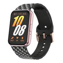 Bedrucktes Silikon Sportarmband für Samsung Galaxy Fit 3 R390 - Bequemes hautfreundliches Roségold Flachverschluss Ersatzarmband - Galaxy Fit3 - Übersicht 21