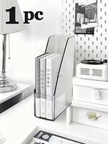 Transparent Magazine Holder - Acrylic Desktop Magazine/Book Organizer; Suitable For Homes, Schools, And Offices For The Upright Storage And Organization Of File Folders. - Multicolor - View 14