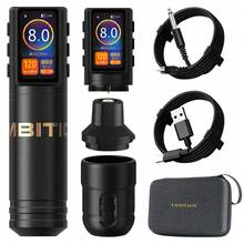 1pc Ambition Max+ Wireless Tattoo Machine 3.5mm Stroke Brushless Motor Powerful Upgrade Dual Button 2000mAh Tattoo Battery - Black - View 3