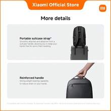 Xiaomi Business Backpack – 30L Large Capacity Laptop Bag With Water-Resistant Polyester Material, 1100g Lightweight Travel & Work Backpack For Office, School, Commuting - Black - View 9
