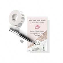 Silver Scratch-Off Sticker Round Label Stickers,1 Roll (300 Stickers/Roll),1 Inch,DIY Handmade Scratch-Off Sticker Labels, Suitable For Games, Stationery, School Supplies, Back To School Season, And Other Occasions. - One Size - View 8