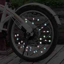 Colorful Bicycle Decorations Accessories Spokes Bike Spoke Decorations Bike Spoke Beads Glow In The Dark Plastic Round Bikes Spokes Beads For Bicycle Accessories - Multicolor - View 10