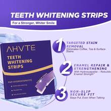 Purple Teeth Whitening Strips, Anti-Slip Fit To Teeth, Deep Cleaning, Keep Teeth White, Easy Home Teeth Whitening, Convenient For Travel - Strip - View 3