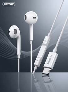 REMAX Type-C/3.5mm/Lightning In-Ear Headphones | Noise-Isolating, Stereo, Volume Control, Compatible With Apple And Android Phones/Tablets, Wired Headphones For Mobile And PC, Digital Decoding Headphones - View 2