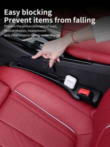 2pcs Upgraded Car Seat Gap Filler, Anti-Leak & Anti-Drop Gap Seal, With Small Item Storage Function, Universal Fit For Multiple Car Models, Enhances Interior Comfort & Convenience, Car Interior Accessory/Storage Solution, Ideal Holiday Gift - Multicolor - View 11