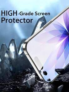 5pcs High Definition Transparent Tempered Glass Screen Protector, Compatible With IPhone 18Promax/18Pro/17 Pro Max/17/16/15/14/13/12/11 Pro Max/Air/X/XS/XR/Mini/7/8/14 Plus, Also Compatible With IPhone 14/15/16 Pro Max Screen Protector, Phone Accessories, Compatible With Phone Cases - Clear - View 5