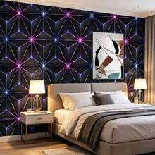 1 Roll Colorful Geometric Self-Adhesive Wallpaper, Suitable For Home Decor. Can Be Used For Kitchen Cabinets, Tables And Chairs, Room Background, Home Renovation, DIY, Waterproof And Stain-Resistant. - Geometry - View 7