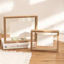 Double-Sided Transparent Photo Frame 6 Inch 8-Character Calligraphy Art Display Stand - A - View 4