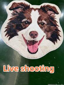 1件裝邊境牧羊犬地毯，舒適柔軟仿毛地毯，裝飾地毯，臥室裝飾，小地毯，地毯，家居裝飾，客廳地毯，客廳小地毯，臥室地毯，客廳家居裝飾，戶外地毯，可機洗地毯 - 彩色 - 查看 7
