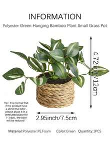 1/3 buah Bundel Serai dan Tali Rumput Laut Berbagai Bentuk dengan Pot, Bahan PE, Dekorasi Meja, Dekorasi Meja Makan, Dekorasi Pesta Acara Liburan Ulang Tahun, Cocok untuk Dekorasi Rumah, Pintu Masuk, Hotel, Restoran, dan Dekorasi Musiman - MultiWarna - View 15