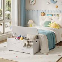 Storage Benches - White - View 3