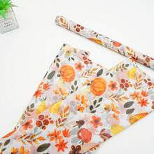 Autumn And Winter Harvest Thanksgiving Printing Semi Transparent Tissue Packaging Paper 19.69 * 13.78 Inches, Bouquet Packaging Decorative Tissue, Gift Box Lining, DIY Gift Decoration, Thanksgiving Christmas Party Packaging Supplies - View 6