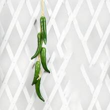 Artificial Vegetable & Fruit Crop Hanging Garland, Realistic Ginger, Corn, Sweet Potato, Red & Green Chili, Garlic, Peanut, Potato Assortment, Customizable Farm Harvest Scene Decor, Halloween & Autumn Home Decoration Props - Multicolor - View 14