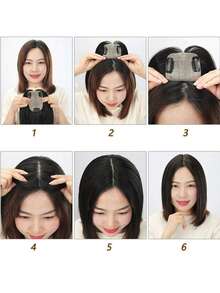 Synthetic Hair Top Natural-Looking Invisible Hand-Woven Seamless Clip-In Bangs Hair Piece Hair Clip For Women, Halloween - Multicolor - View 11