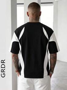GRDR Men's Fashion Short Sleeve T-Shirt | Exquisite Design | Summer Essential | Easy To Match | Show Your Style - Black - View 6