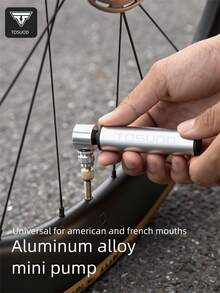 TOSUOD Foldable Mini High-Pressure Bicycle Pump, Compact Portable Bike Air Pump, Universal For Mountain And Road Bikes, Compatible With Basketball, Football, Volleyball And Other Balls, Outdoor Cycling Commuting Sports Emergency Inflation Accessory - Multicolor - View 1