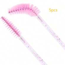 150/50 piezas Cepillos desechables para pestañas, cerdas de nailon tamaño S, aplicador de extensión de cejas sin aroma, mango de plástico ABS, adecuado para piel normal, juego de cepillos rosa y negro, cepillo para cejas y sombras de ojos, decoración de bodas, accesorios de baño - A - Ver 10