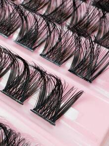 100 Clusters D Curl 8-16MM Lashes Wispy Fluffy Volume Lash Clusters Soft Glam Individual Lashes DIY At Home Reusable False Eyelashes For Daily Wear Natural Look - D - 查看 8