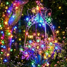 Solar Powered Cherry Blossom String Lights, Multiple Lighting Modes, 2 Color Options, Perfect For Decorating Garden Patio, Deck Fence, Adding Charm To Garden Furniture And Holiday Party Decorations - Solar Powered Cherry Blossom Light - View 3