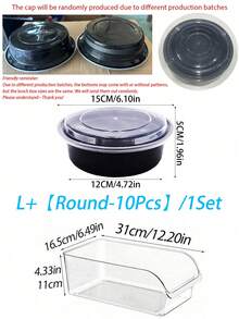 1 hộp/2 bộ hộp đựng đồ trong suốt bền chắc, hộp đựng đồ dung tích lớn có thể xếp chồng lên nhau, thích hợp cho tủ lạnh, tủ đông, tủ bếp, tủ đựng thực phẩm, hộp và tủ đựng đồ nhà bếp, phụ kiện nhà bếp, hộp sắp xếp tủ lạnh, hộp đựng đồ ăn nhẹ, lọ đựng gia vị, quà tặng ngày Valentine và quà tặng tựu trường. - Nhiều màu - Xem 24
