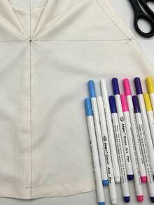 Multi-Color Air-Erasable Fabric Marking Pen, Automatic Fading Fabric Marker (Ink Disappears Automatically Within 7-30 Days Depending On Color And Weather Temperature), Suitable For Tailoring And Clothing Design, Robe Headscarf Pattern Making, No Ironing Required Air-Erasable Sewing Pattern Making Accessory - Air-erasable Pen - View 1