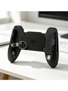 3-In-1 Mobile Game Controller With Joystick And Phone Holder, ABS Material, Stretchable Gamepad, Compatible With 4.5-6.5 Inch Smartphones, Suitable For Shooting And MOBA Games - Black - View 2