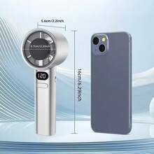 迷你便攜式手持風扇，可充電個人風扇，配備 800mAh 電池，海灘度假必備配件，適合度假、通勤、化妝、辦公室、戶外活動的小型冷卻手持風扇，夏季必備 - 灰色 - 查看 9