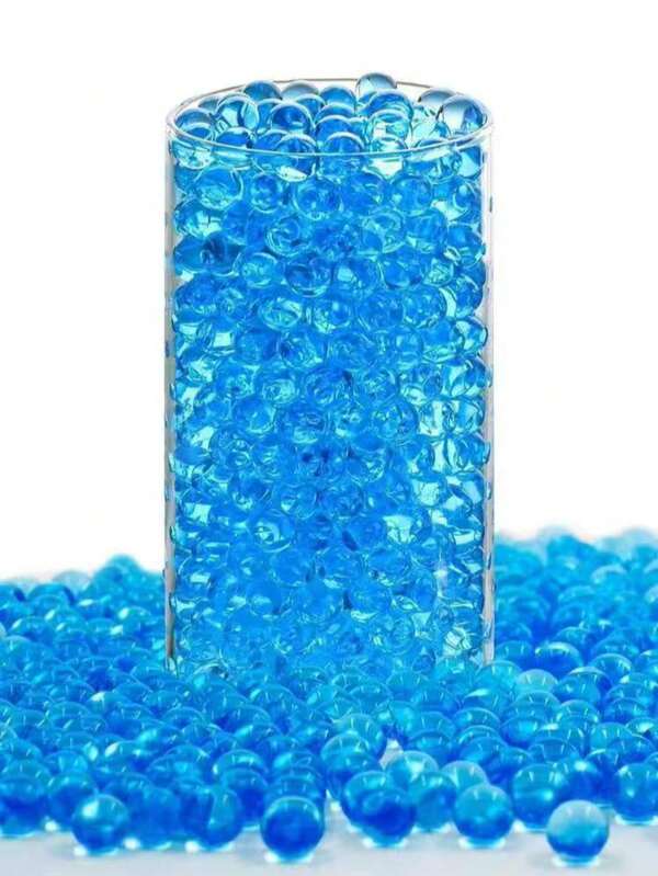 160,000pcs Blue Decorative Water Beads, Water Gel Beads, Water Crystals, Water Growing Balls, Soil-Free Planting Water Beads, Jelly Beads, Transparent Beads, Decorative Balls, Suitable For Indoor Decoration, Home Decor, Bedroom Decor, Home Decoration, Room Decor, Home Decor & Accessories, Office Decor, Decorations, Desktop Decor, Vase Filler, Christmas Decoration, Wedding Decoration, Gift