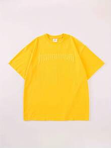 Herren Kurzarm-T-Shirt Sommer Casual Bedrucktes Schweres Baumwoll-T-Shirt mit Rundhalsausschnitt - Schwarz - Übersicht 11