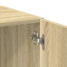vidaXL Tall Cabinet, Light Oak Khaki, 80x42.5x225 Cm, Engineered Wood, Tall Cabinet, Side Cabinet, Bathroom Cabinet, Tall Cabinets, Side Cabinets, Tall Bathroom Cabinet - Light Oak Khaki - View 6