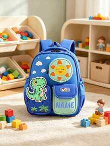 1pc Personalized Back To School Fashionable Cute Cartoon Rocket, Candy, Flower Theme Backpack With Mini Coin Purse, Zipper Closure Nylon Material, Adjustable Shoulder Strap, Hand-Carry, Suitable For School, Shopping, Daily Outings, Outdoor Trips. Birthday Gift, Backpack - Multicolor - View 7