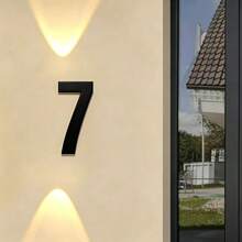 1 buah Plat Nomor Rumah Akrilik 0-9, Cocok untuk Nomor Kamar, Nomor Kotak Surat Luar Ruangan, Dekorasi Rumah, Dekorasi Taman, Pintu Depan, Pintu Garasi, Termasuk Angka 0 Hingga 9, Dapat Dikombinasikan Secara Bebas - A - View 11