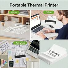 Marklife 100/200 Sheets A4 Thermal Paper, Quick Dry, 210mm Folded Paper, A4 Portable Thermal Printer Paper, Suitable For Office And Home - View 8