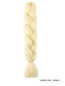 3pcs/Set 24-Inch Ombre Pink Synthetic Braiding Hair Extensions, Cocok Untuk Box Braids, Gaya Rambut Liburan Dan DIY, Ekstensi Rambut Kepang Lembut Dan Halus Untuk Wanita - MultiWarna - View 17