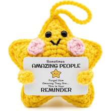 1pc Thank-You Gift Handmade Crochet Star Souvenir, A Gift For A Colleague, A Teacher's Thank-You Gift, A Small And Thoughtful Thank-You Gift... - Multicolor - View 1