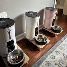 Cat Food Stand For Automatic Feeder & Tradition Bowls, Elevated Cat Food Table Station, Raises Feeder/Bowl By, Premium Solid - one-size - View 3