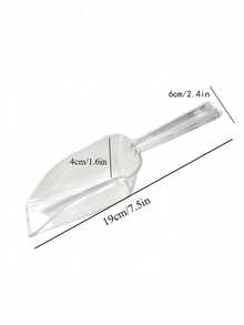 1/2/3/4/5pcs Transparent Plastic Ice Scoop, Multi-Functional Refrigerator Ice Tray Scoop, Multi-Purpose Kitchen Scoop, Ice Scoop Bath Scoop, Food Candy Sugar Scoop, Frosted Transparent Ice Scoop, Milk Tea Shop Kitchen Grain Ice Scoop - Multicolor - View 10