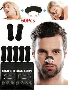 150/120/90/60/30/2pcs Nasal Strips, Suitable For Daily Use And Sleep, These Nasal Dilator Strips Support Nasal Passages, Make Airflow Smoother, Breathing More Comfortable, Lightweight And Firm, Easy To Apply, Suitable For Home, Travel And Work - Black - View 11