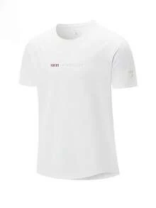 XTEP Summer New Short Sleeve Knit T-Shirt Men's Solid Color Versatile Sports Casual Tee - White - View 3