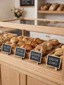 Cirelle 20pcs Mini Chalkboard Display Boards, Home Decor Signs, Mini Message Boards, Wooden Blackboards Suitable For Wedding, Baking Display, Hotel, Party, Dessert, Place Cards, Mother's Day, Graduation Ceremony And More Occasions - Multicolor - View 3